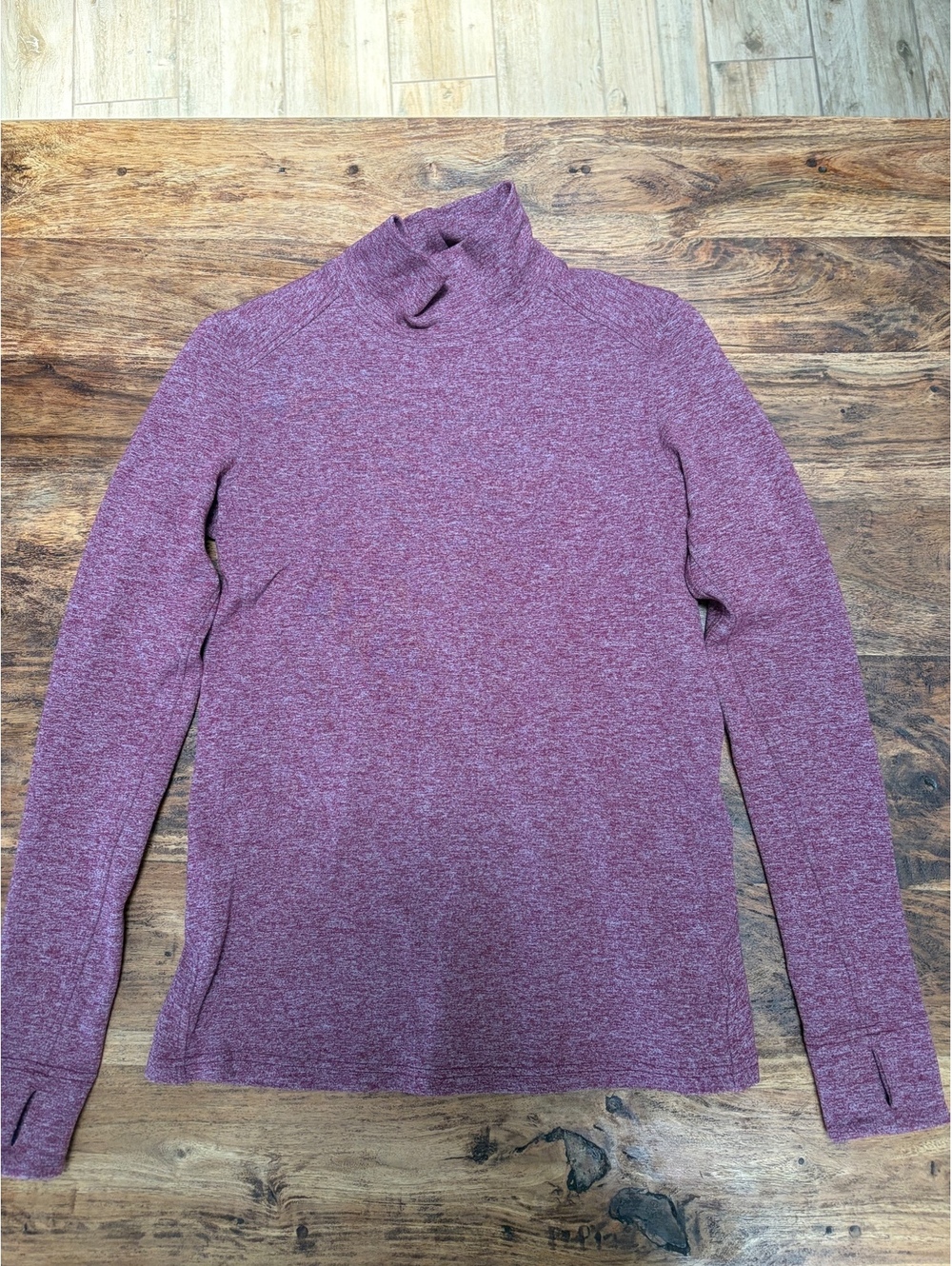 Lululemon athletica Ready To Rulu Turtleneck Top Size 4 Burgandy Soft and Warm